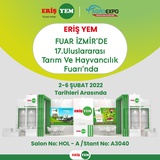 2-6 Şubat Agroexpo 17. Uluslararası Tarım ve Hayvancılık Fuarına Katıldık